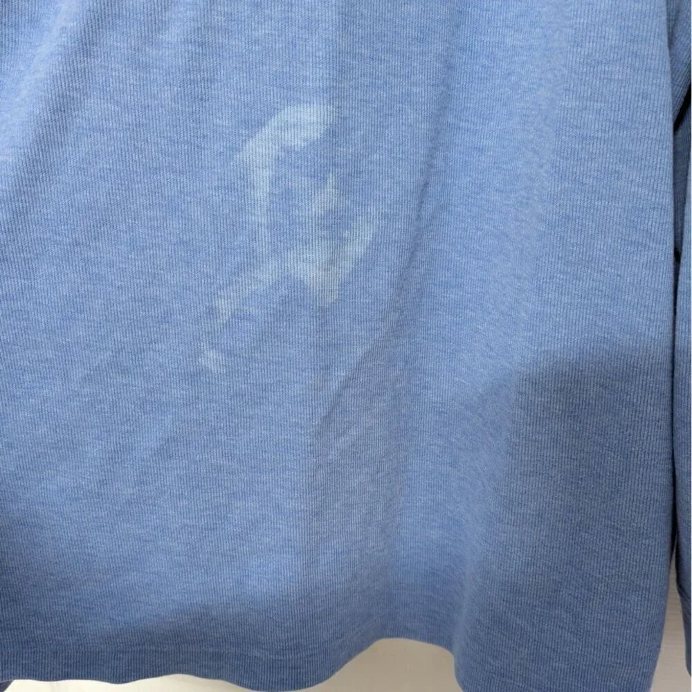 Polo Ralph Lauren Estate Rib 1/4 Sweater Mens Size 3XL Tall Blue Pony Pullover